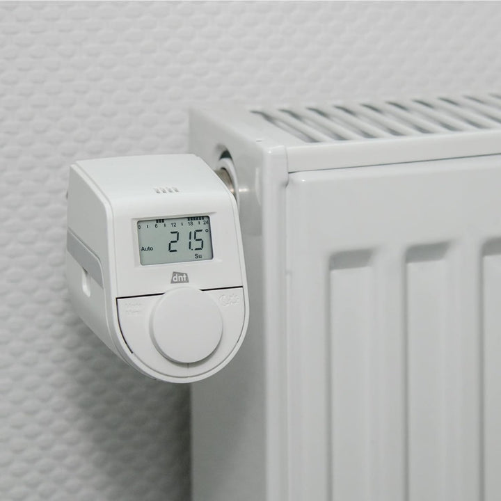 DNT 5er-Set Heizkörperthermostat ThermoTune, Stand-Alone, ca. 4 Jahre Batterielaufzeit, 5er-Set