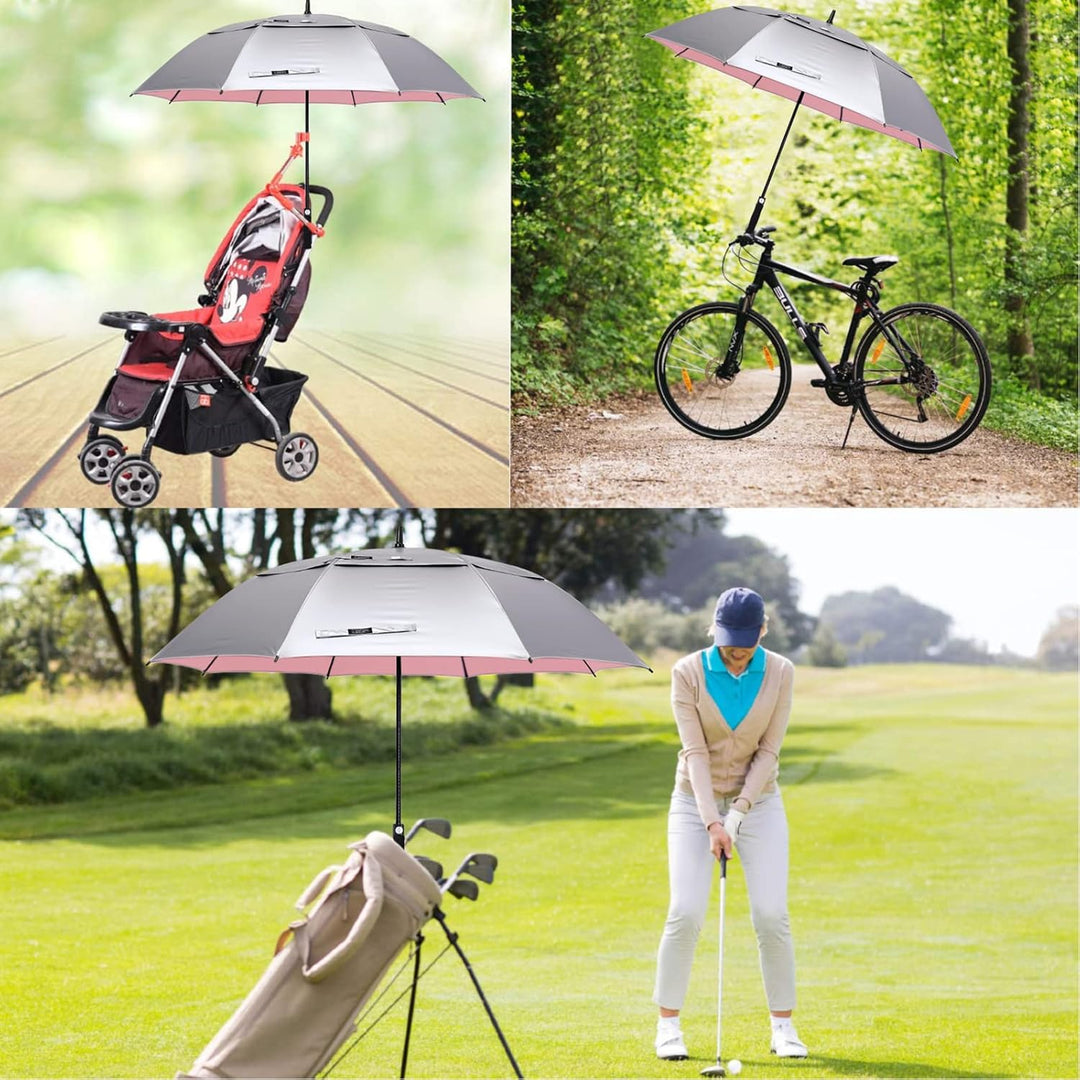 G4Free 62/68/72 Inch UV-Schutz Winddicht Sonnen- und Regenschirm Golfschirm Autorisches Öffnen Doppe