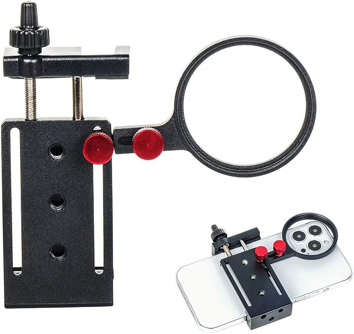 Came-TV Aluminium-Handy-Stativhalterung mit 52 mm Adapter für Filter und Objektiv mit Kaltschuhhalte