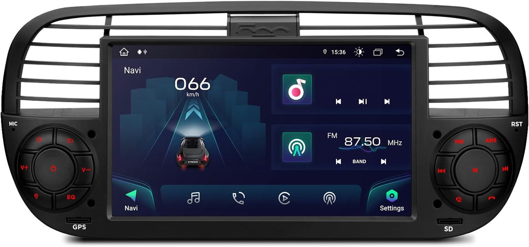 XTRONS 7 Zoll Android 13 Autoradio Octa Core 4GB 64GB Eingebautes 4G LTE CarAutoPlay/Android Auto/DS