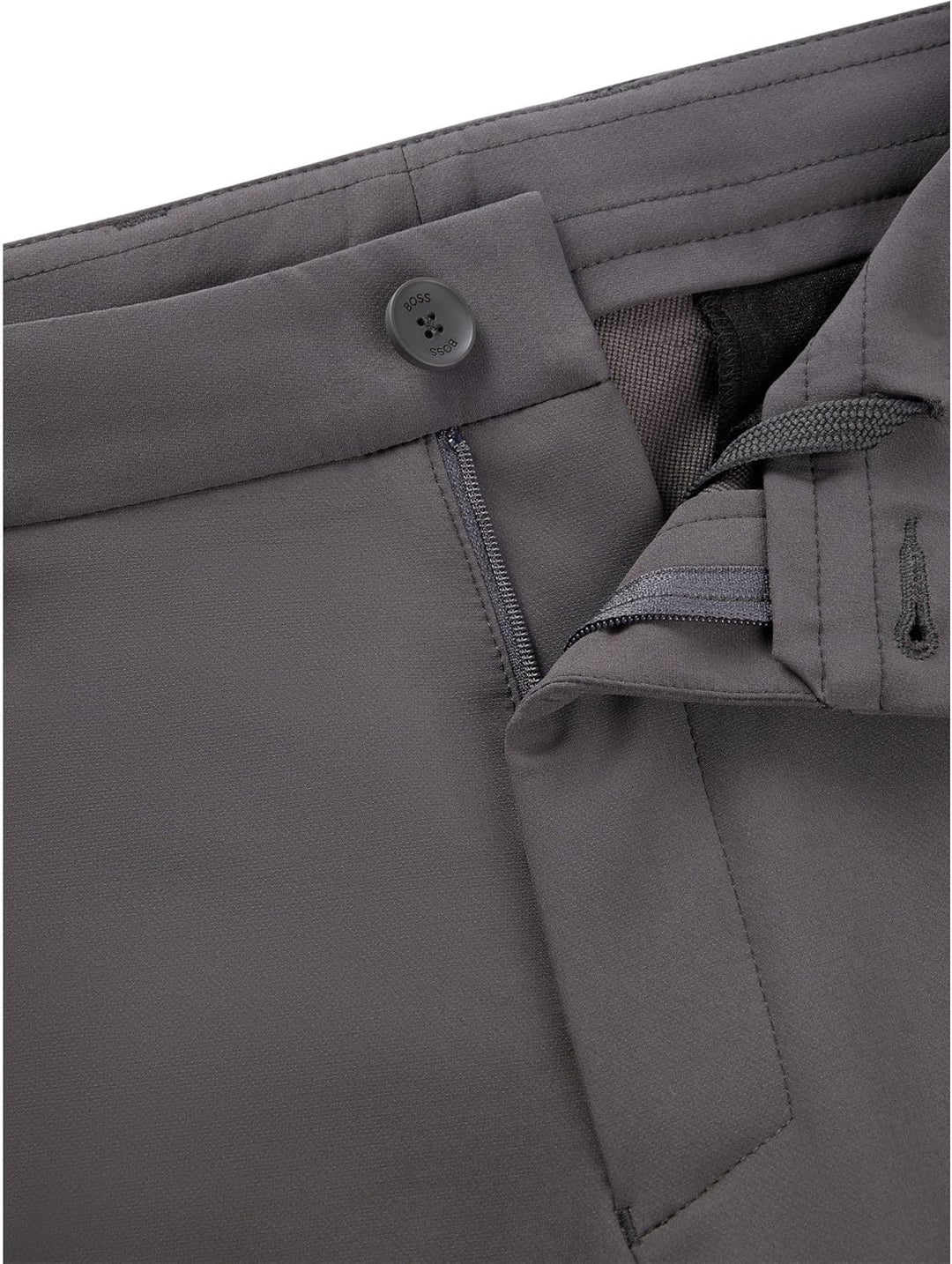 BOSS Herren T Commuter-Reg Regular-Fit Hose aus wasserabweisendem Stretch-Gewebe 54 Dark Grey, 54 Da