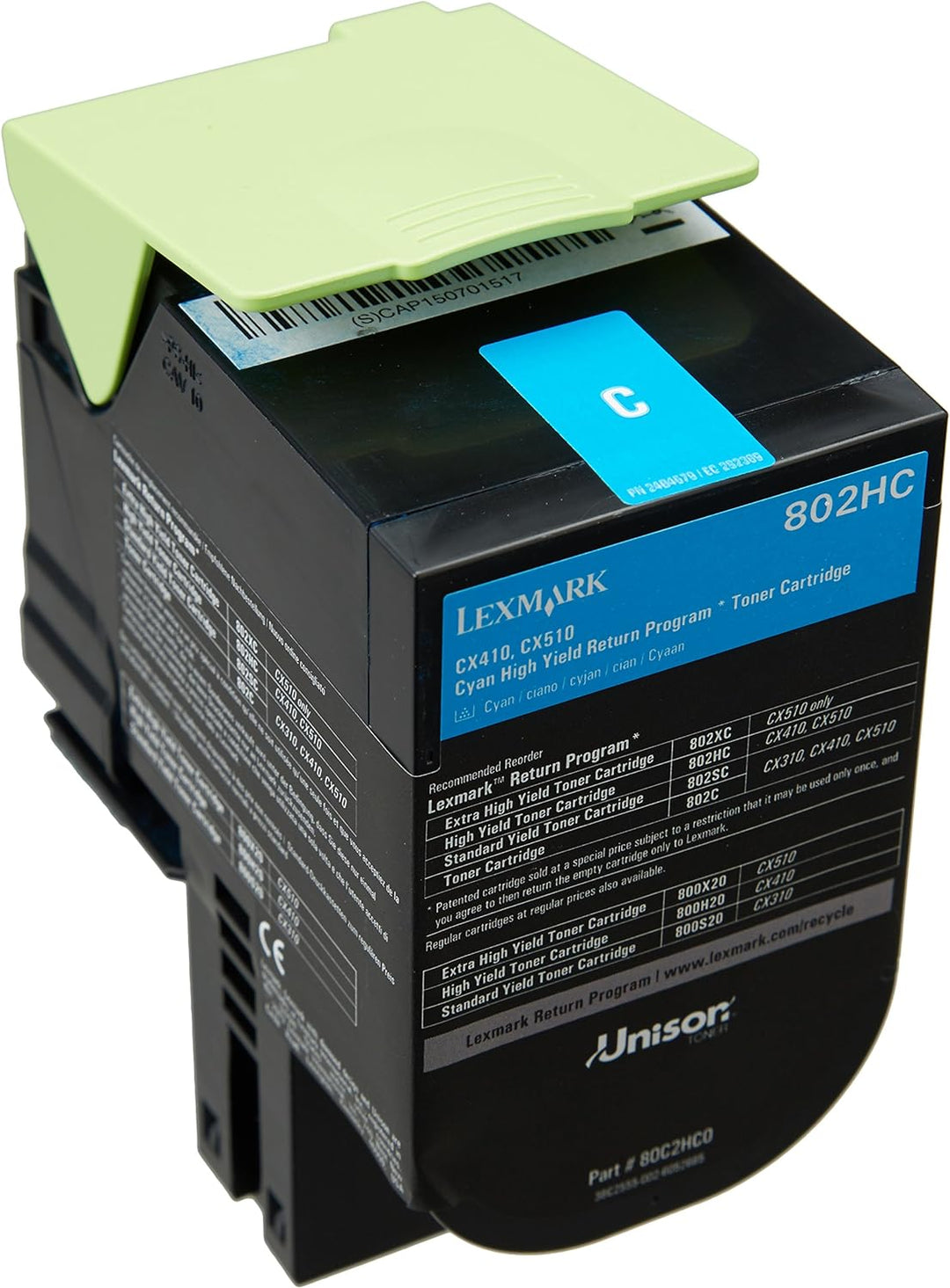 Lexmark High Yield Toner, cyan C2HC0, Cyan C2HC0