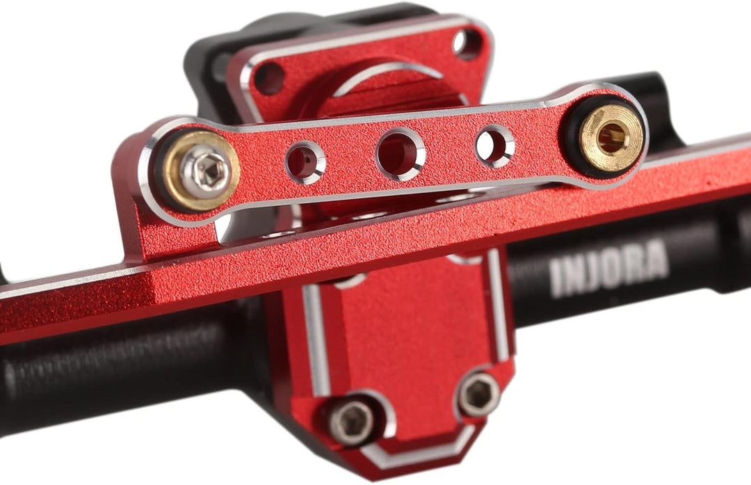 INJORA RC Achse Vorder CNC Aluminium mit 13T Schneckengetriebe für Axial SCX24 Deadbolt C10 JLU Glad