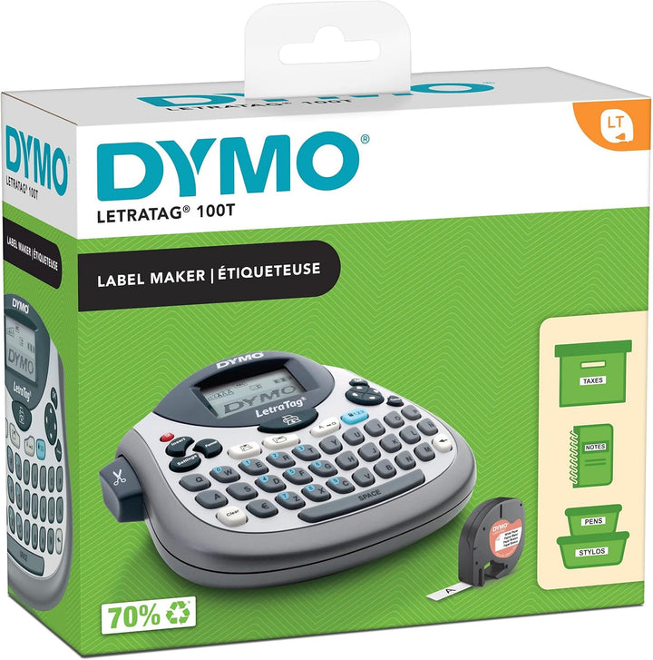 DYMO LetraTag 100T Etikettendrucker Tischgerät QWERTY-Tastatur, Blau