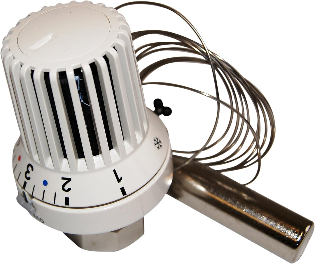 Oventrop 1011565 Thermostatkopf Uni XH mit Fernfühler und nullstellung 2 m, weiss