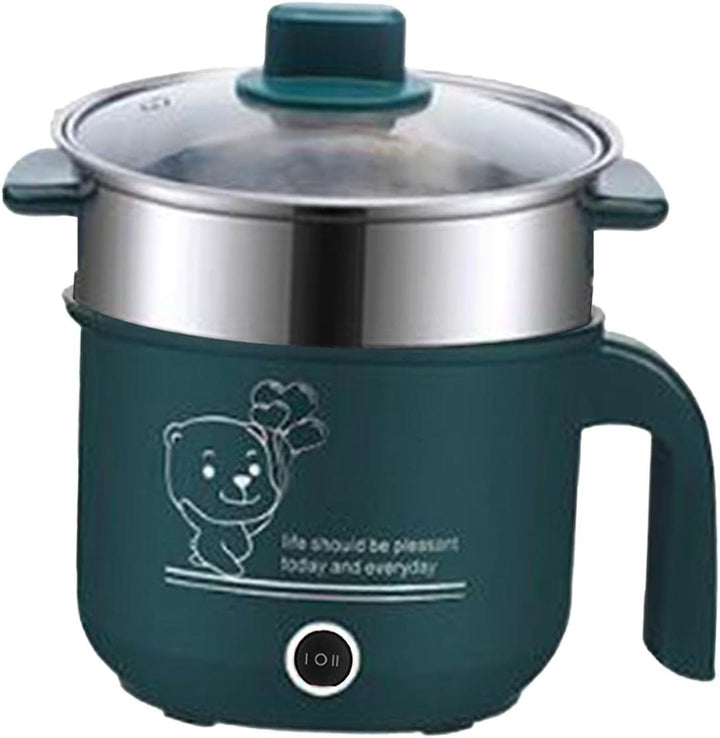 perfk Elektrische Töpfe Elektrischer Reiskocher Antihaft-Mehrzweck-2-Gang-1,8-Liter-Ramen-Kocher-Küc