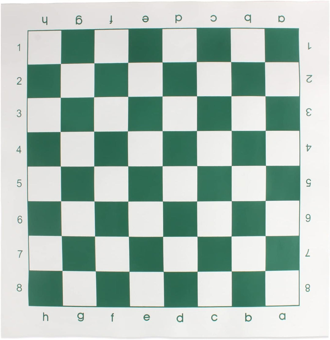 Andux Schachspiel Rollbares Schachbrett Nur Schachbrett XQQP-01 (Grün, 42x42cm), Grün, 42x42cm