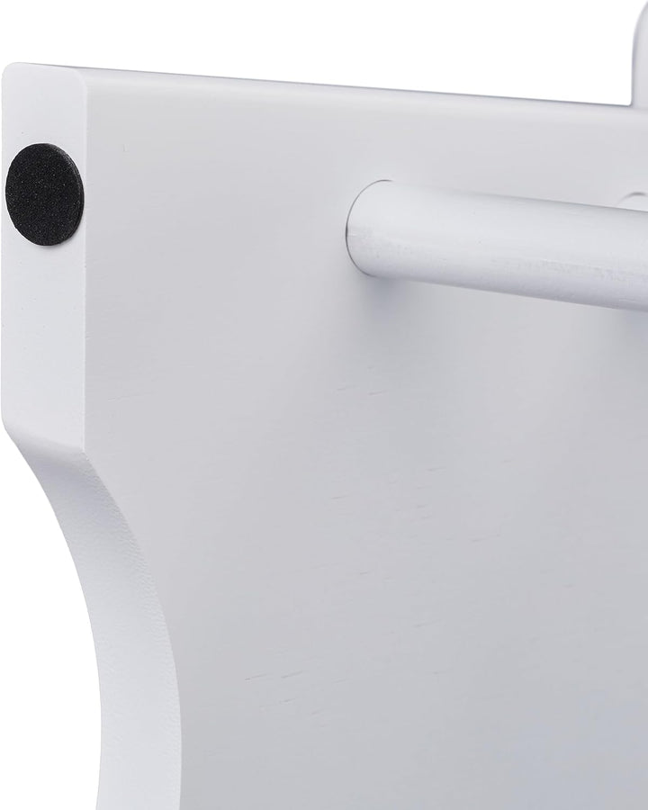 Relaxdays Fussbank Bambus, bis 100 kg, Stabiler Tritthocker, HxBxT: 20 x 33 x 21,5 cm, Kinderhocker