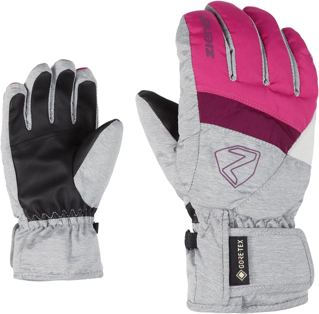 Ziener Kinder Leif GTX Junior Ski-Handschuhe/Wintersport | Wasserdicht, Atmungsaktiv pop pink.light