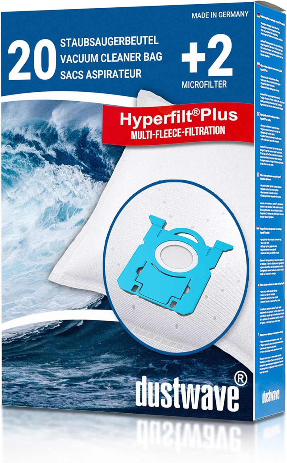 20 Staubsaugerbeutel passend für AEG-Staubsauger: VX4-1-EB, VX4-1-GM-T, VX4-1-IW-P, VX4-1-OR, VX4-1-