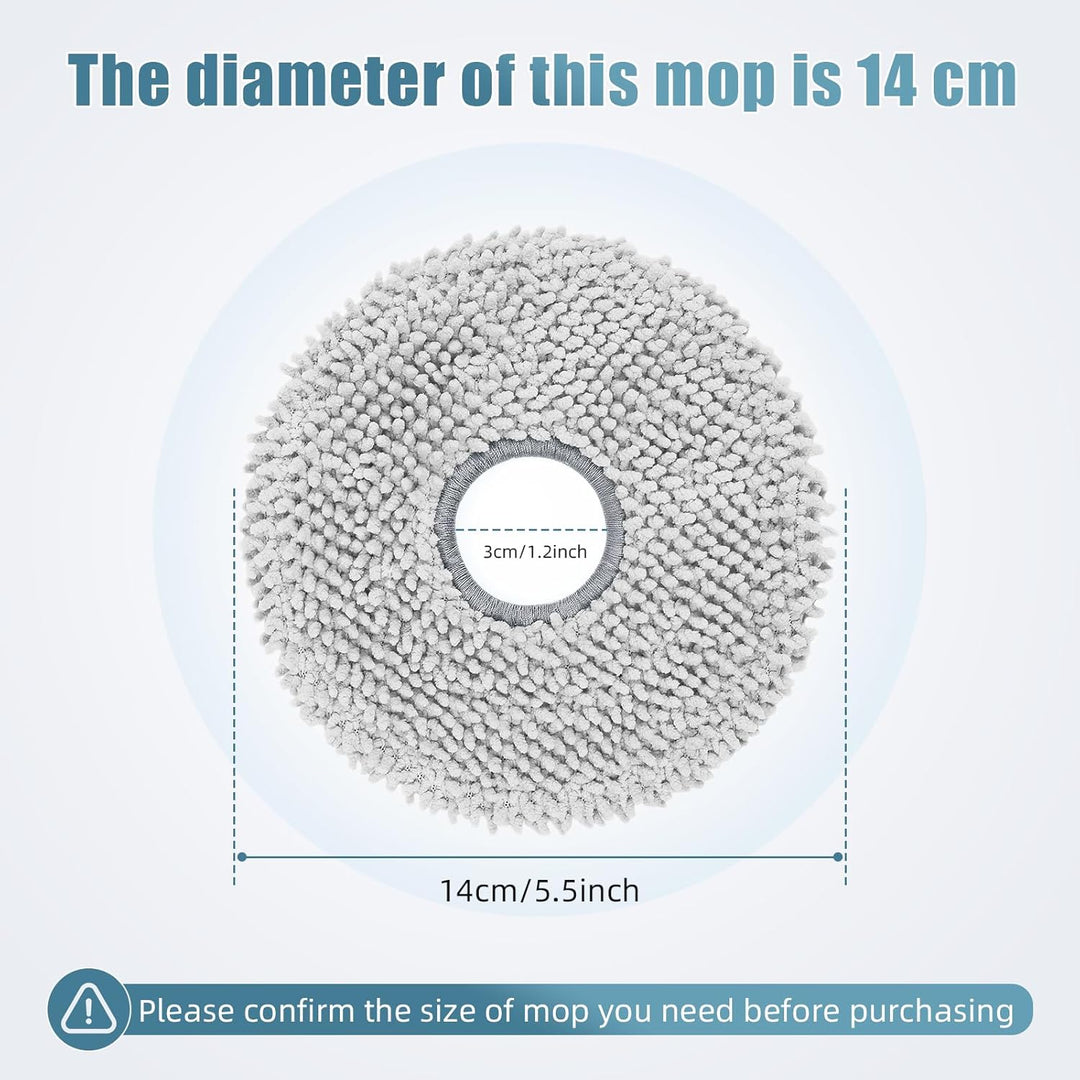 8 Stück Wischtücher Ersatzteile für ECOVACS DEEBOT T30 Pro Omni/T30 OMNI/T30S/T30 Pro/T30S Combo Com