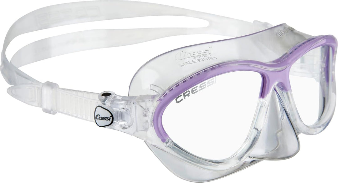 Cressi Moon Kid - Taucherbrille Kinder 7–15 Jahre Silikon Anti-Allergisch Kratzfest, Verstellbare Ta