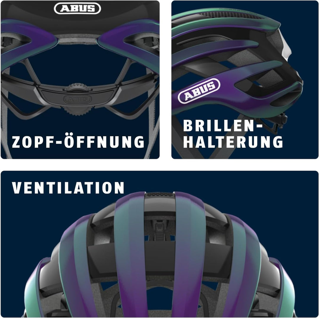 ABUS Rennradhelm AirBreaker - High-End Fahrradhelm für den professionellen Radsport - für Jugendlich