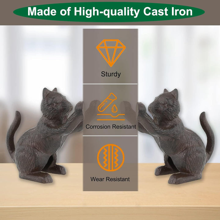 Dekorative Buchstützen, Einzigartige Gusseisen Katze Form Buch Enden, um Bücher Schwerlast zu Halten