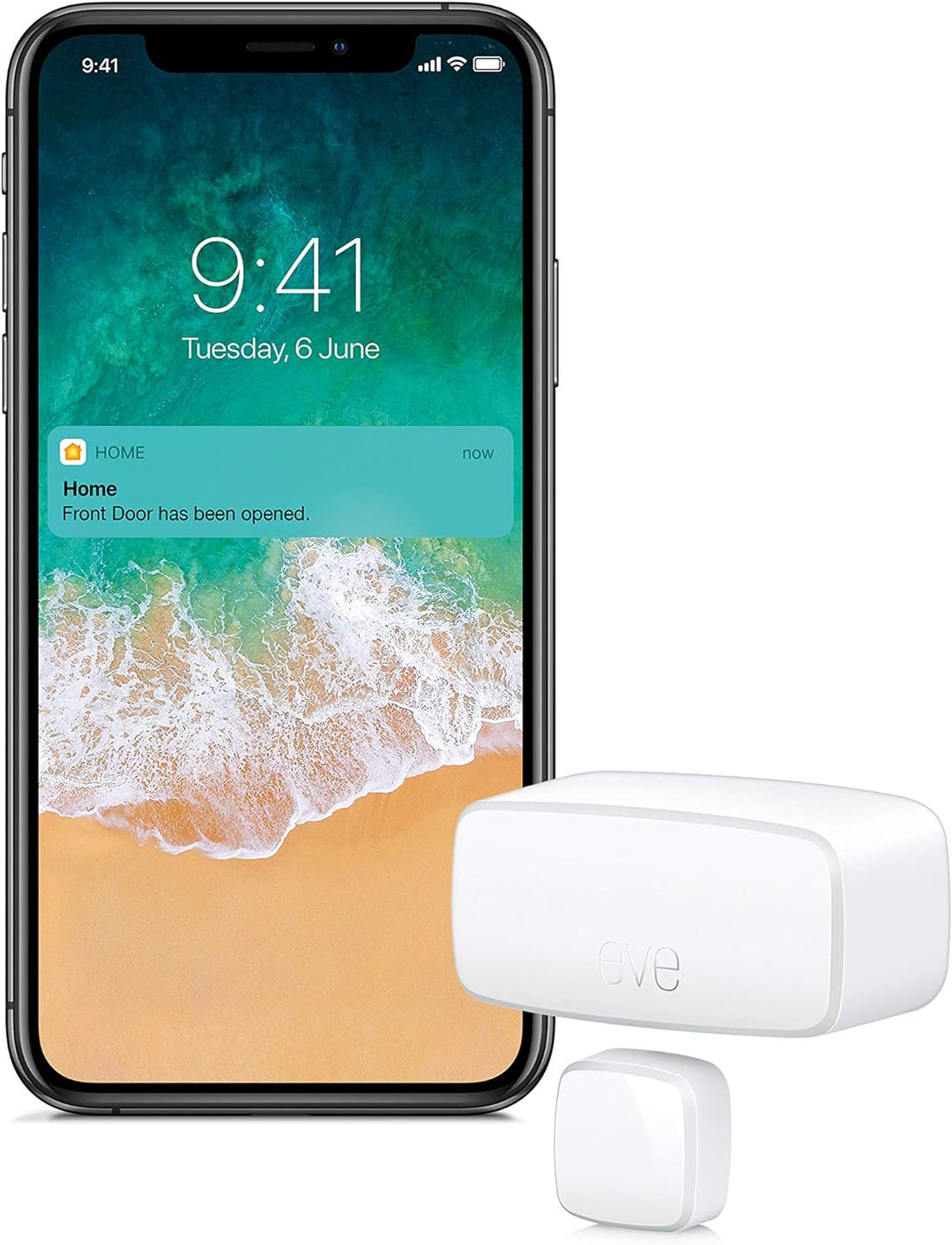 Eve Door & Window - Smarter Kontaktsensor für Türen/Fenster (Dt. Markenqualität), Bluetooth, Thread,