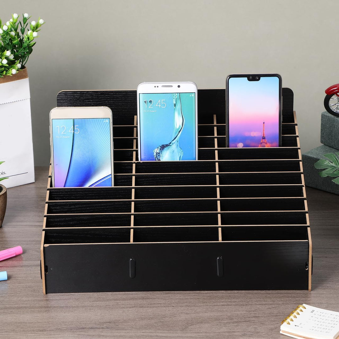 TOPBATHY Handy-Aufbewahrungsbox 30-Fächer- -Handy-Desktop-Organizer Telefonmanagement-Aufbewahrung M