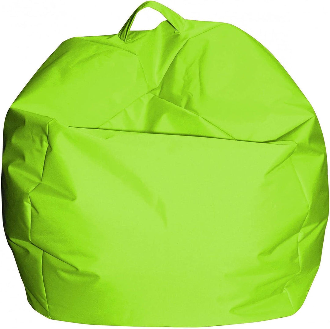 Dmora Eleganter Sitzsack, grüne Farbe, Masse 65 x 50 x 65 cm Verde, Verde