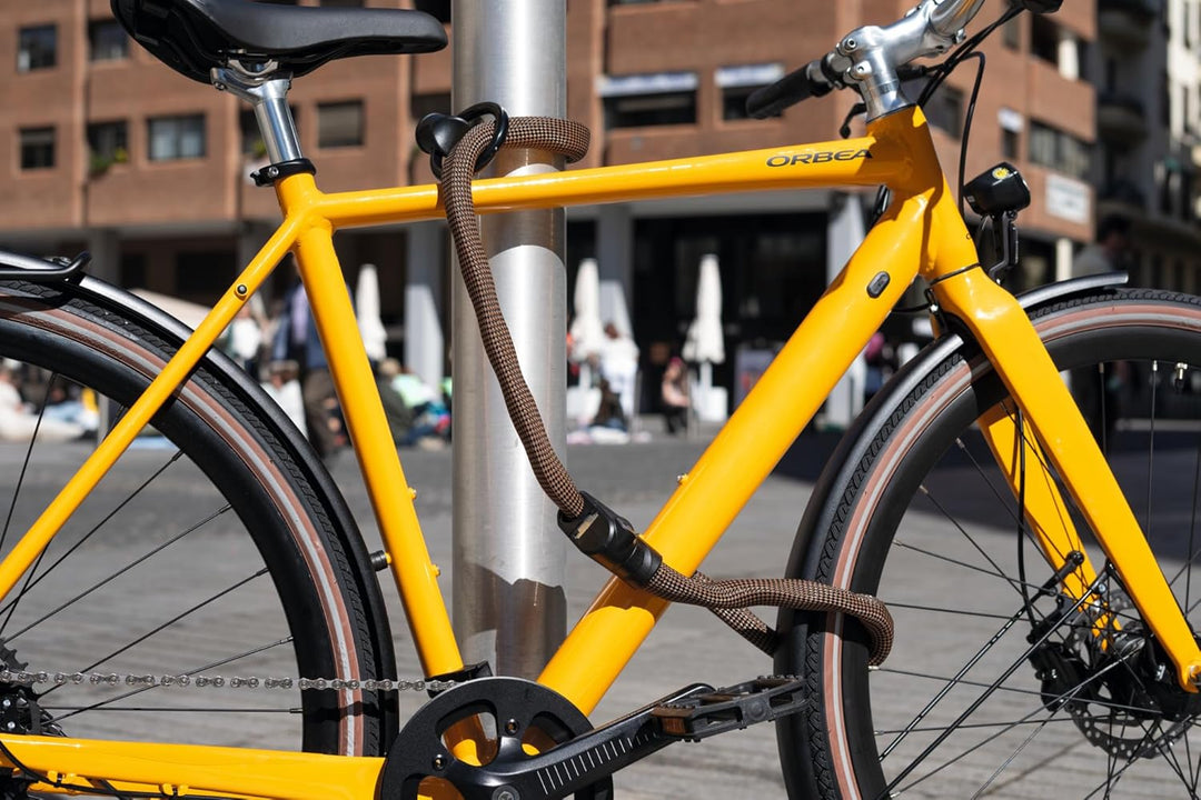 ABUS Kettenschloss Infinity Loop 1806 - flexibles Fahrradschloss mit 2 längenverstellbaren Schlaufen