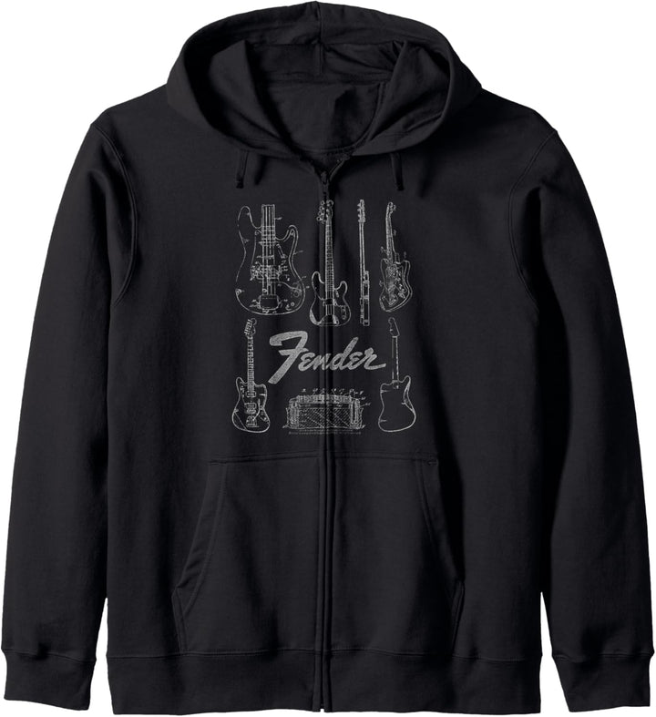 Fender Guitars & Amp Logo Kapuzenjacke