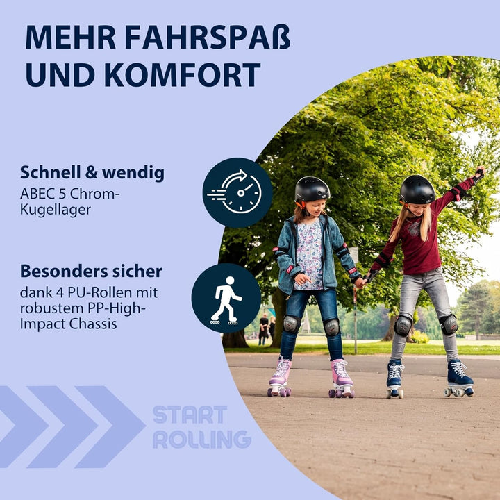 VORBESTELLUNG: Roller Skates Advanced, Navy LED, Gr. 29-38 31/32, 31/32