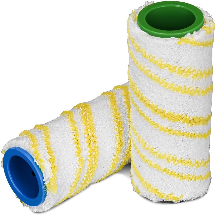 Jajadeal 4 Stück Ersatzrollen Walzen für Kärcher FC7 FC5 FC3, Ersatzteile Rollen für Karcher Bodenre