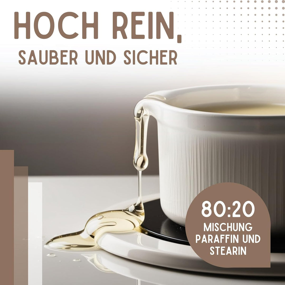 TFC Kompositionswachs 4kg - Premium Kerzenwachs zum Giessen und Gestalten - Ideal für Duftkerzen und