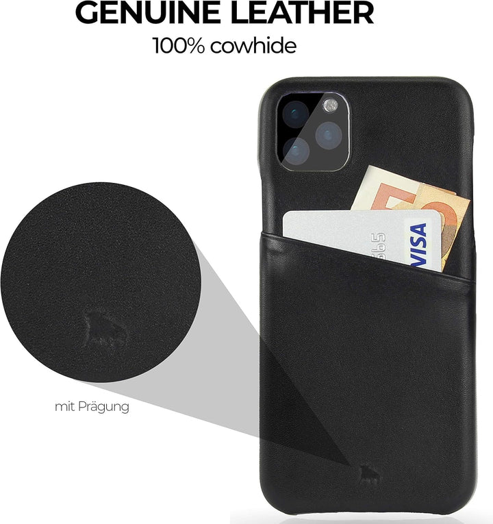 BULLAZO Menor Urban – kompatibel mit iPhone 11 XI Pro Max Schutzhülle Handy Hülle mit Kartenfach Led