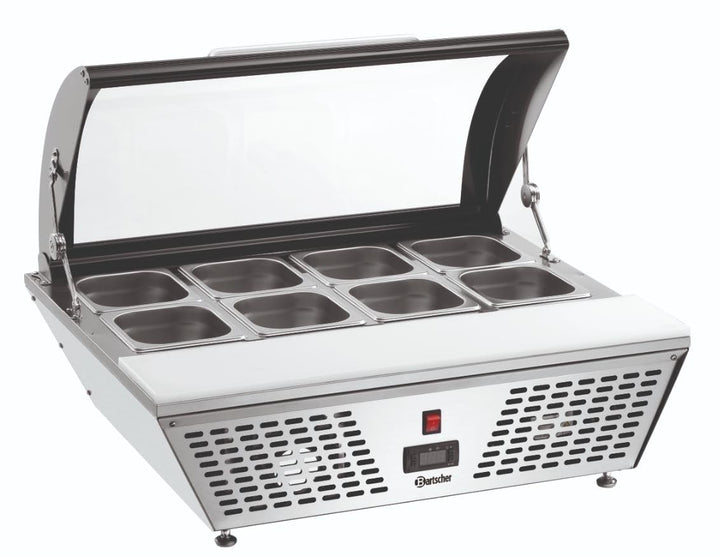 Bartscher Kühlauslagevitrine 67 Liter mit 8 x 1/6GN - 700211G