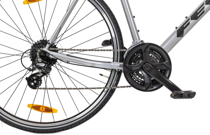 Felt 28 Zoll VERZA 50 Crosser Fahrrad Speed Bike Crossbike 24 Gang L Silber, L Silber