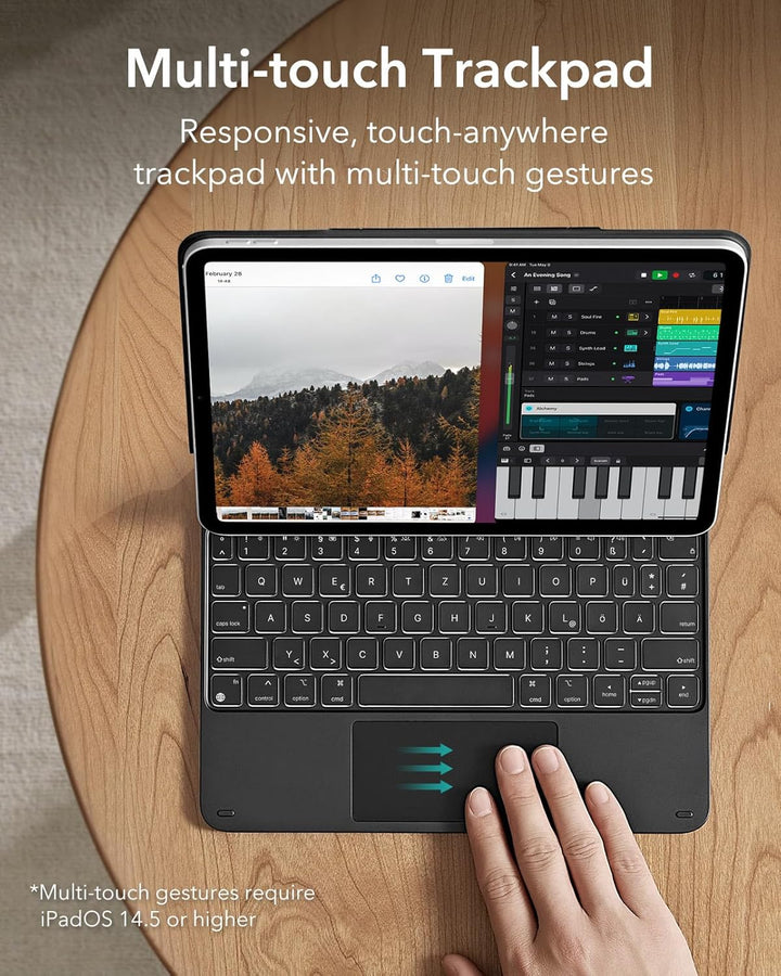 ESR Rebound Magnetische Keyboard Hülle, iPad Tastatur Hülle kompatibel mit iPad Pro 11/iPad Air 5/4,
