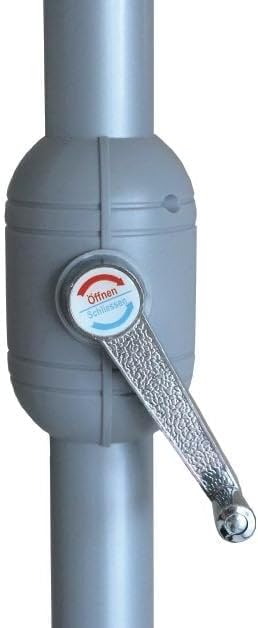 Primaster Sonnenschirm Kreta neigbar Ø3m UV-Schutz 60 Alu Gartenschirm beige