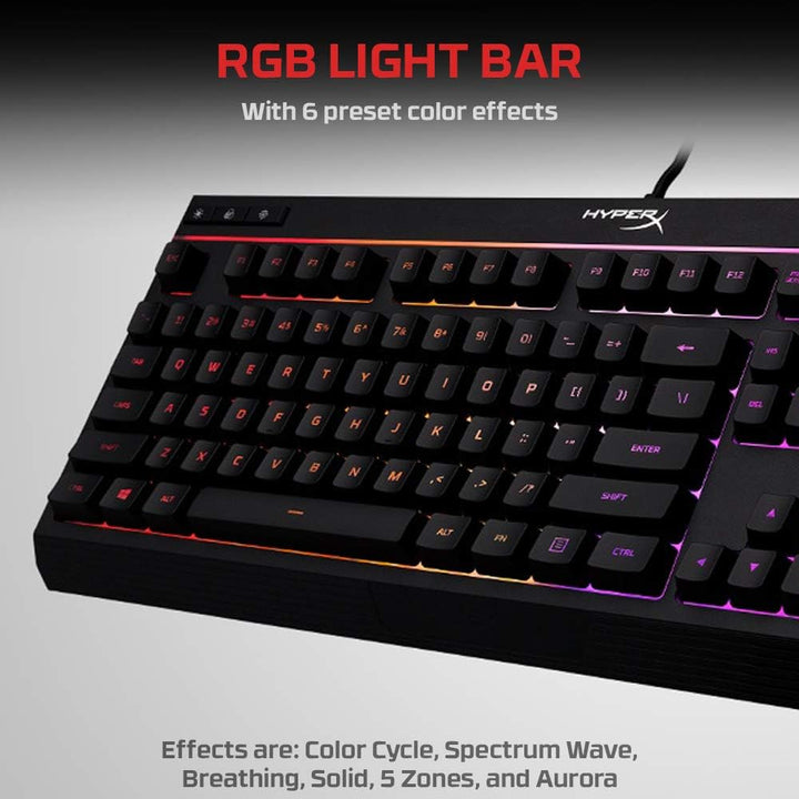 HyperX Alloy Core RGB – Membran Gaming-Tastatur (US Layout), Tastatur