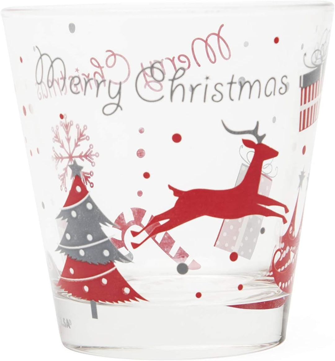 Excelsa Christmas Wassergläser, Glas, 6 Stück