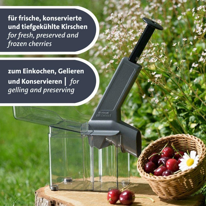 Westmark Kirschenentkerner Kirschomat "Special Dark Edition", grosse Kernkassette, hochwertige Spezi