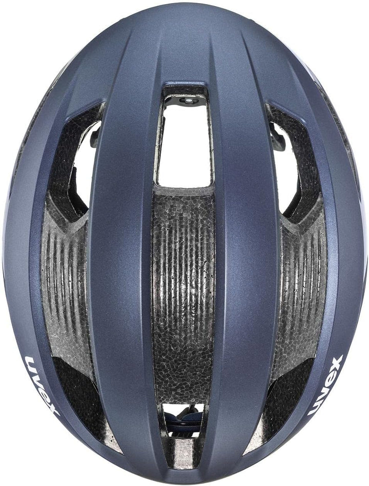 Uvex Rise CC Rennrad Fahrrad Helm matt blau/schwarz 2024 52-56 cm, 52-56 cm