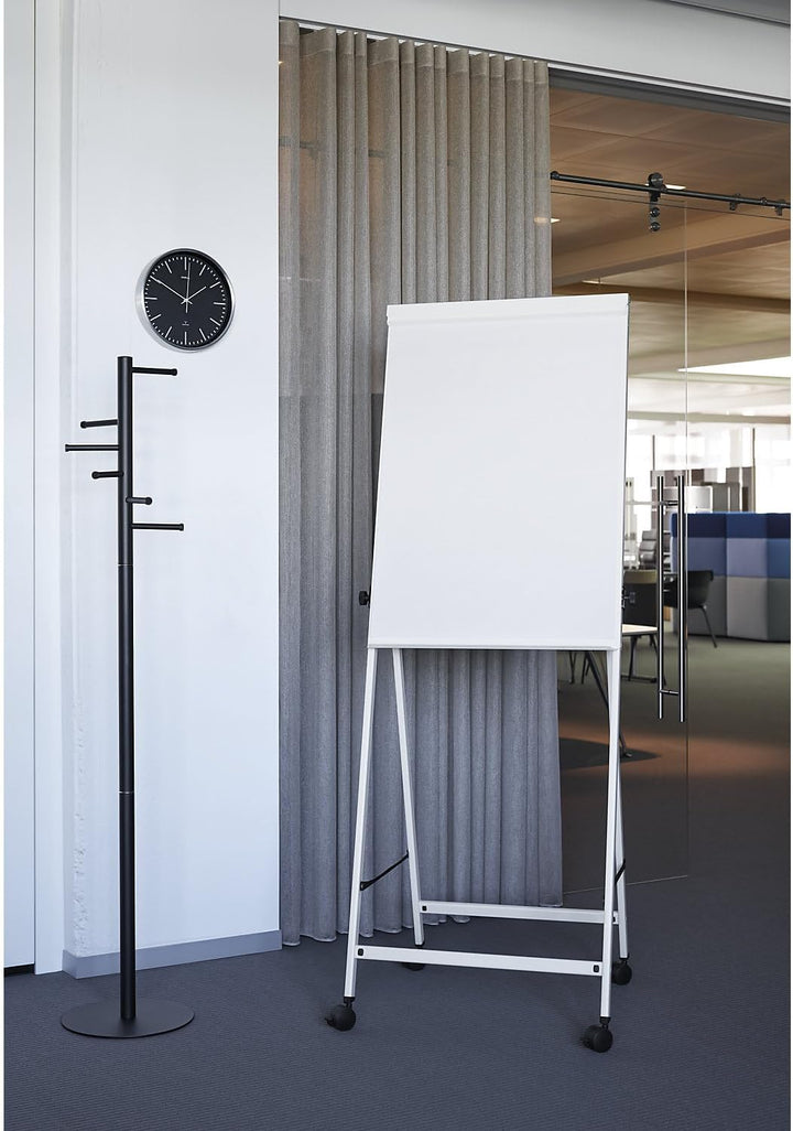 Maul Funkwanduhr MAULfly Ø 30cm | Wanduhr aus Mineralglas | automatische Zeiteinstellung | schmaler