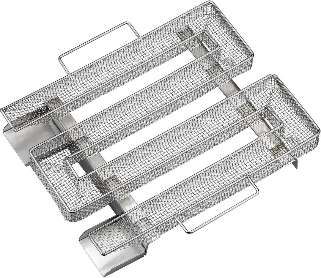 Sparbrand Kaltrauchgenerator Kaltraucherzeuger Edelstahl mit Griff für Kalträuchern Kugelgrill Grill