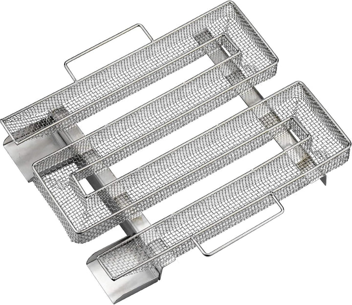 Sparbrand Kaltrauchgenerator Kaltraucherzeuger Edelstahl mit Griff für Kalträuchern Kugelgrill Grill