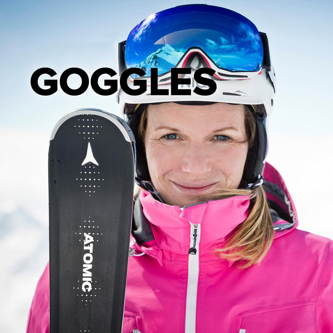 Atomic Damen/Herren Skibrille, Helles und diffuses Licht, Passform M, Live-Fit Rahmen, Race-Helm kom
