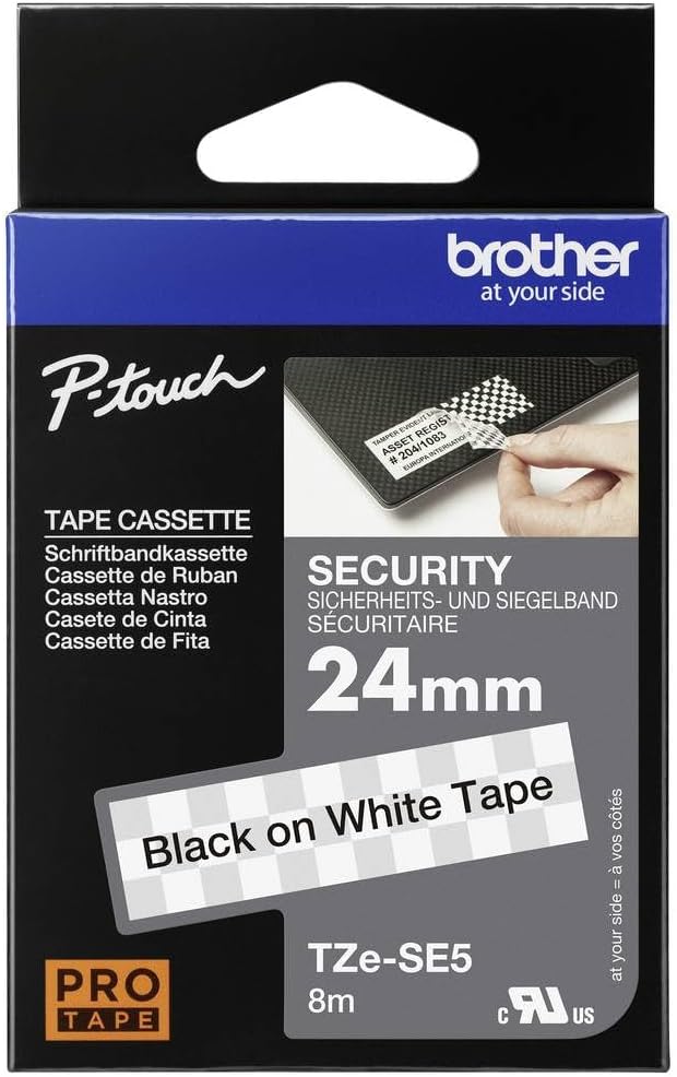 Brother Original Brother TZe-SE5 Sicherheits- und Siegelband – 24 mm breit, 8 m lang