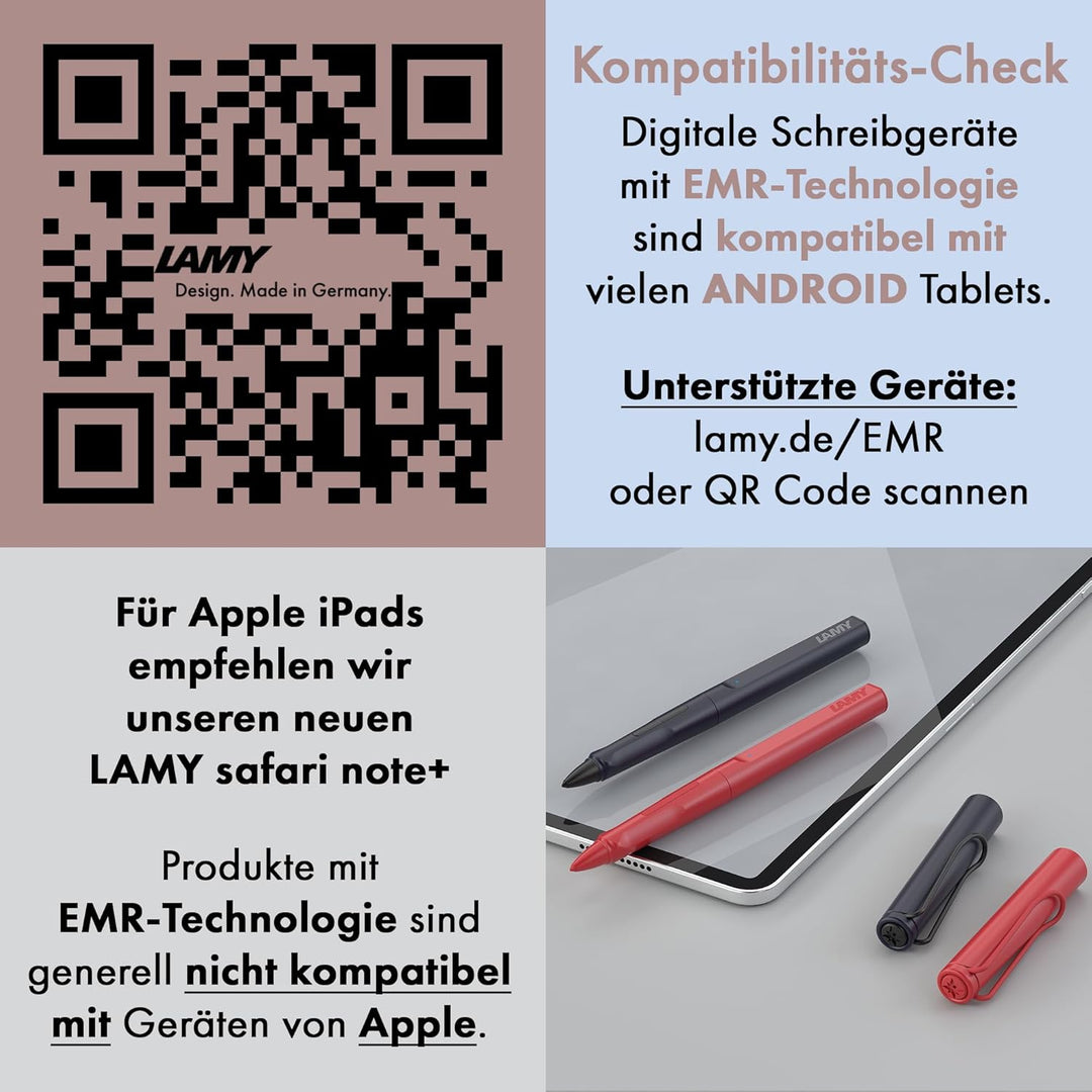 LAMY AL-star black EMR Stylus digitales Schreibgerät in der Farbe schwarz aus Aluminium, mattschwarz