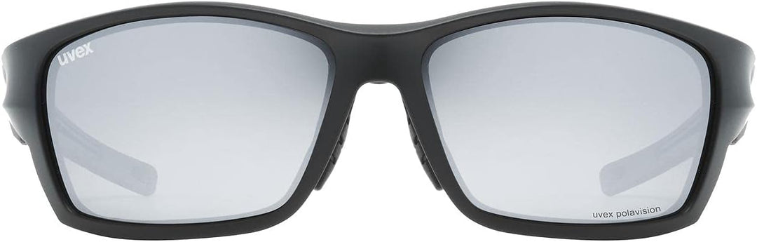 uvex Unisex Sportstyle 232 P Sportbrille (1er Pack) Einheitsgrösse Black Mat/Silver, Einheitsgrösse