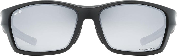 uvex Unisex Sportstyle 232 P Sportbrille (1er Pack) Einheitsgrösse Black Mat/Silver, Einheitsgrösse