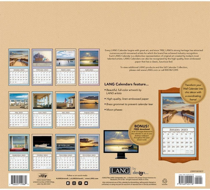 LANG SEASIDE 2023 WANDKALENDER, 2023