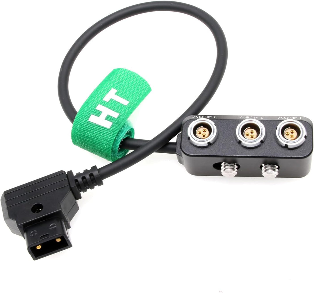 HangTon D-Tap Stecker auf 3 x Fischer RS 3 Pin Buchse Power Splitter Kabel Box 12V 10A