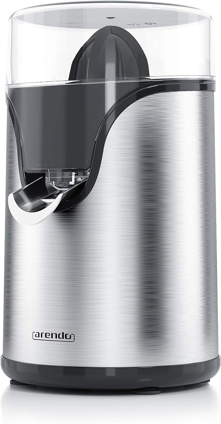 Arendo - Edelstahl Zitruspresse elektrisch - 100 Watt - Zitronenpresse Orangenpresse Limettenpresse
