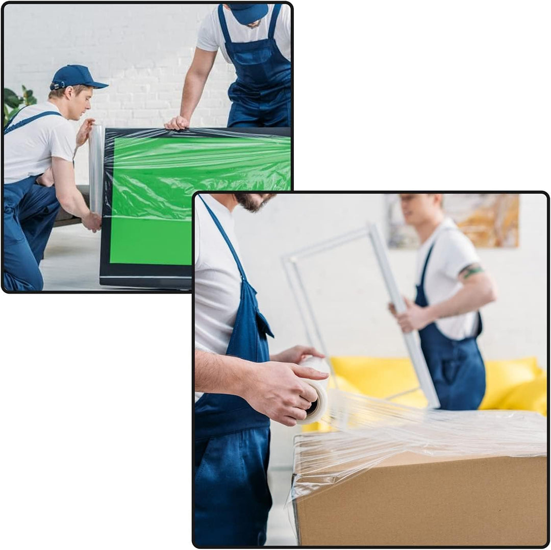 Netuno 1x transparente Stretchfolie 23my 500 mm 1,5 kg Folie Polyethylen Folie Cast-Film transparent