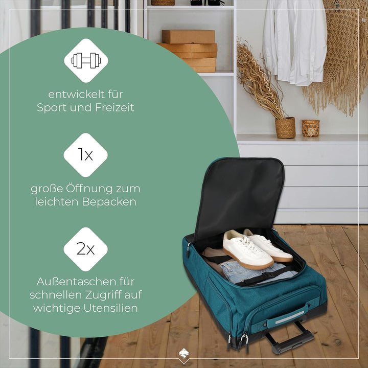 travelite Trolley Reisetasche Grösse S Handgepäck, Gepäck Serie KICK OFF: Praktische Reisetasche mit