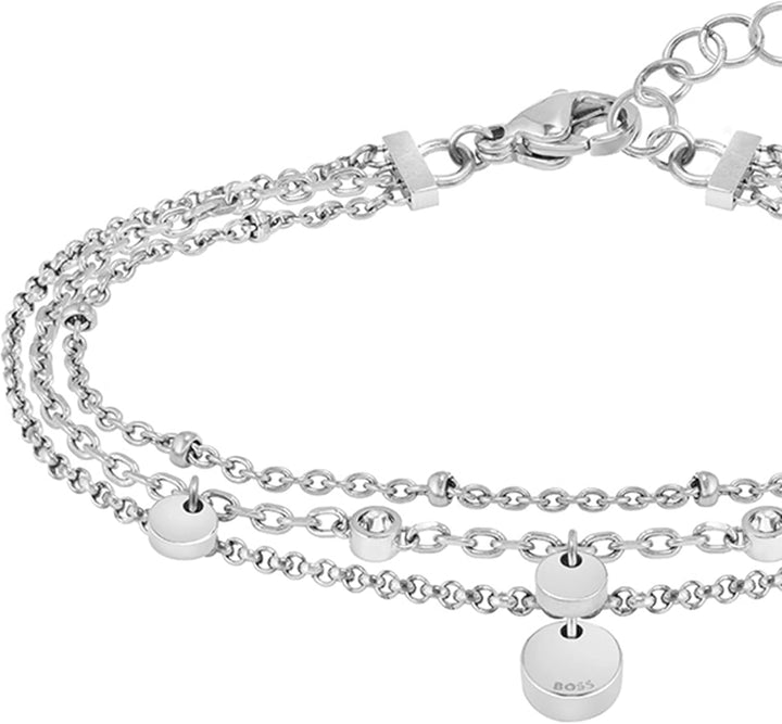 BOSS Jewelry Gliederarmband für Damen Kollektion IRIS aus Edelstahl - 1580331