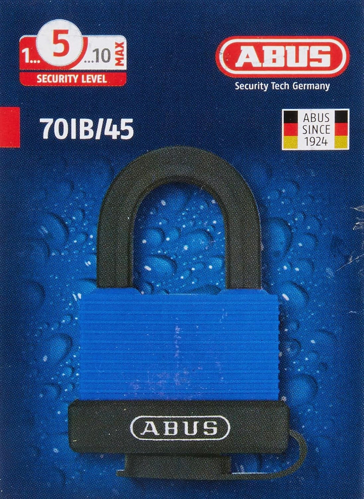 ABUS Messing-Vorhängeschloss Aqua Safe 70IB/45 gl.-6401 - gleichschliessend und wetterfest - Edelsta